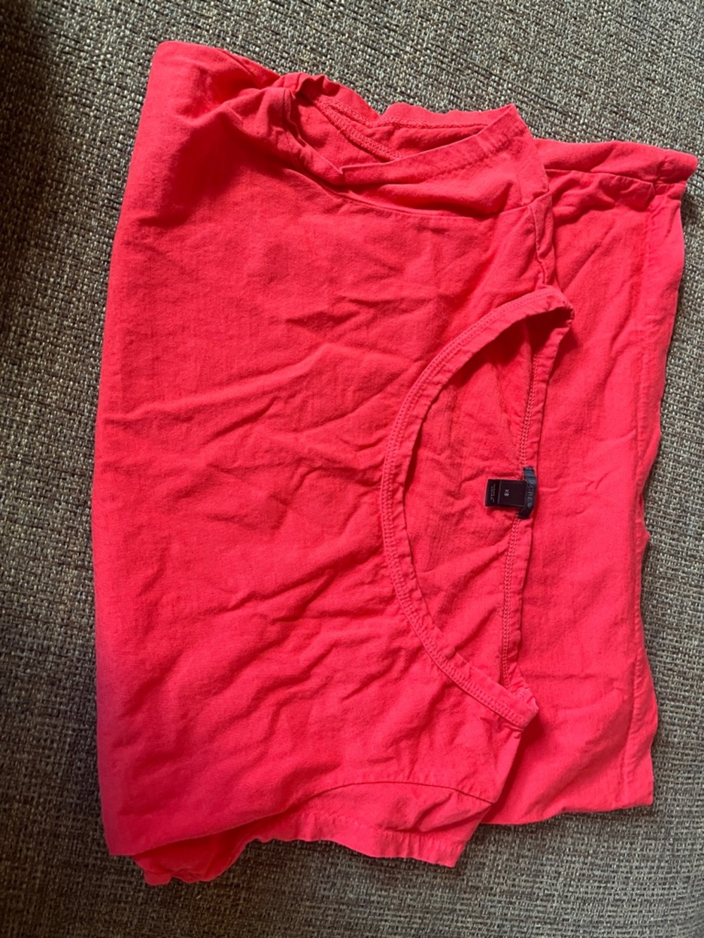 J. Crew Short Sleeve Tee in Bright Red